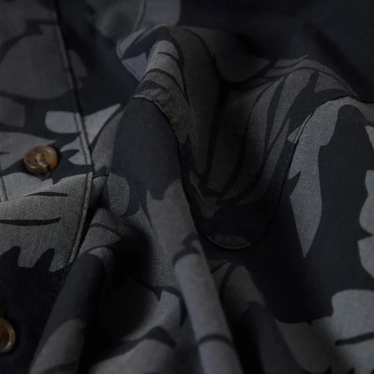 Brixton Charter Print Shirt - Black/Trooper/Future Grey Palm Floral sold by CCS product image thumbnail 4