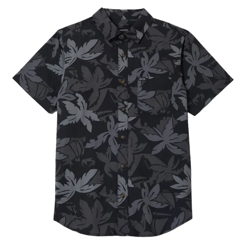 Brixton Charter Print Shirt - Black/Trooper/Future Grey Palm Floral made by Brixton