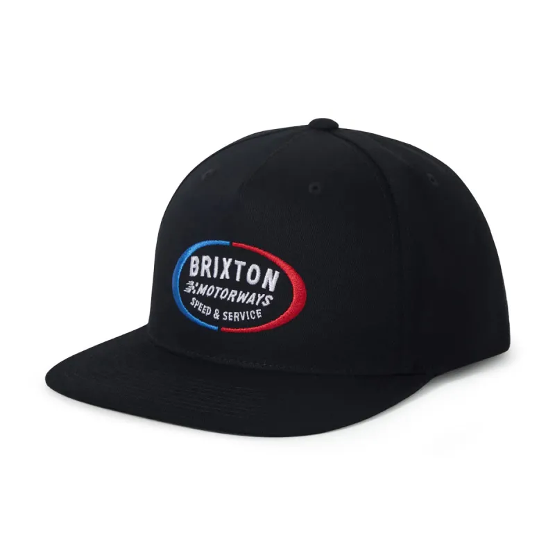 Brixton Rhett MP Snapback Hat - Black made by Brixton