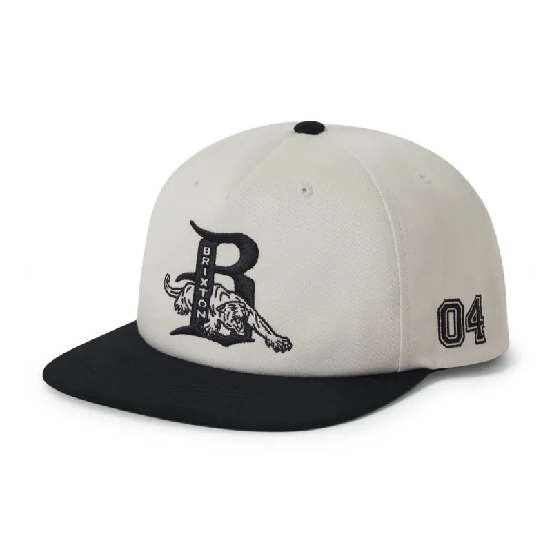 Brixton Predator MP Snapback Hat - Off White/Black made by Brixton