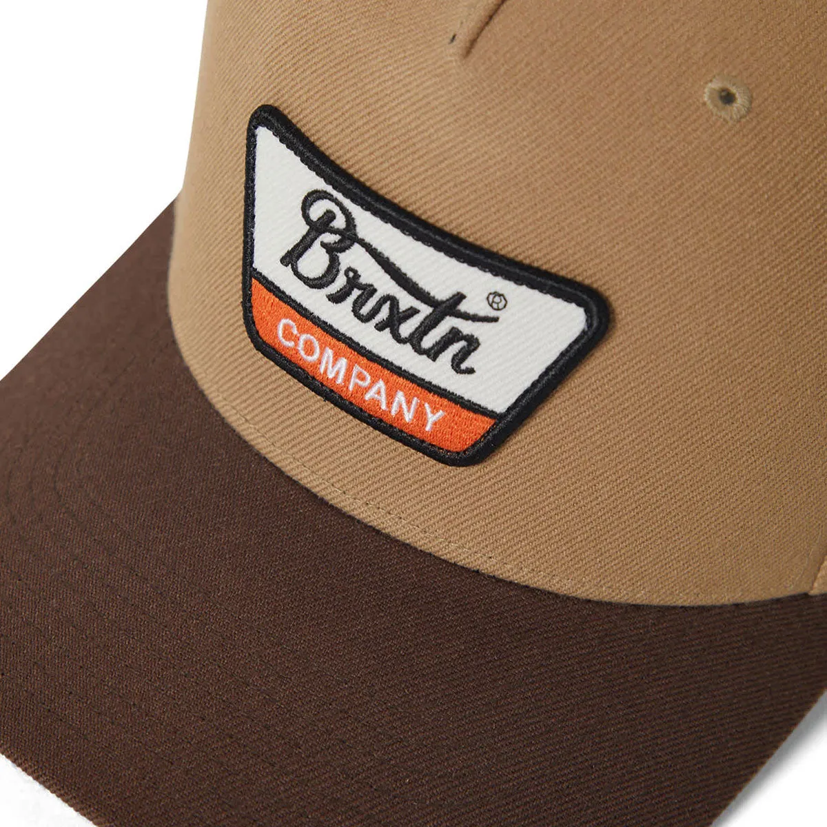 Brixton Linwood C Netplus MP Snapback Hat - Sand/Pinecone Brown sold by CCS product image thumbnail 3