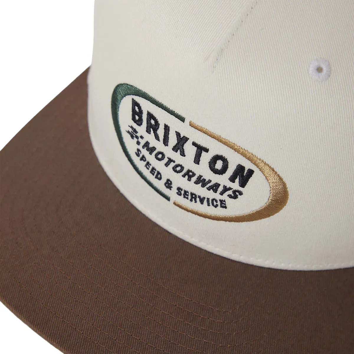 Brixton Rhett MP Snapback Hat - Off White/Pinecone Brown sold by CCS product image thumbnail 3