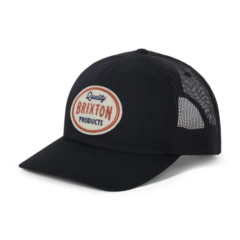 Brixton Henry MP Trucker Hat - Black/Black made by Brixton