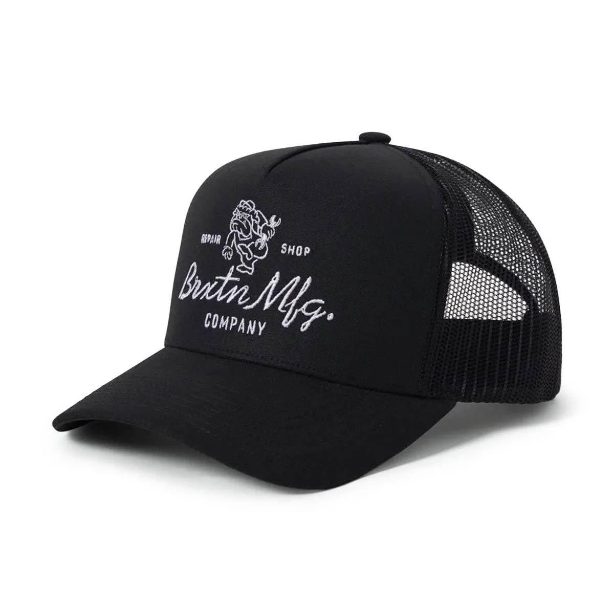 Brixton Tolman C Netplus MP Trucker Hat - Black/Black sold by CCS