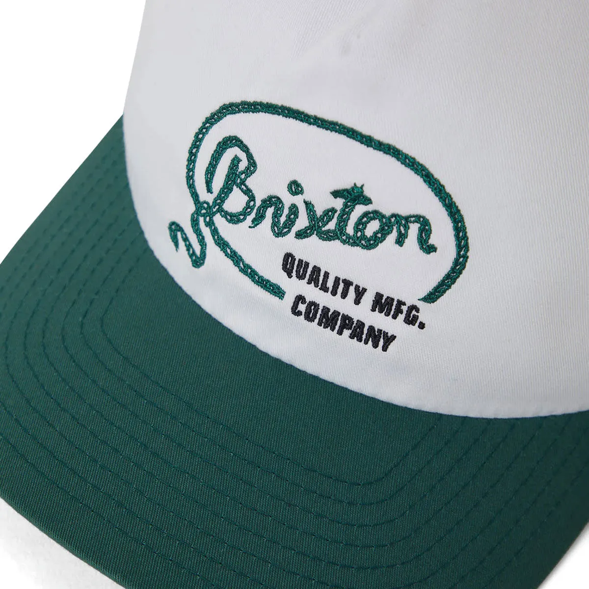 Brixton Gallatin MP Snapback Hat - Off White/Primal Green sold by CCS product image thumbnail 3