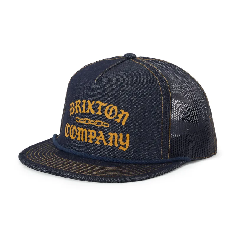 Brixton Chains Netplus HP Trucker Hat - Dark Denim/Navy made by Brixton