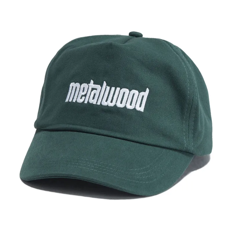 Metalwood Metal Logo 5 Panel Hat - Spruce made by Metalwood Studios