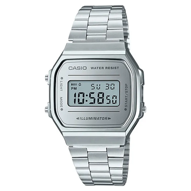 Casio A168 Watch - Silver made by G-Shock