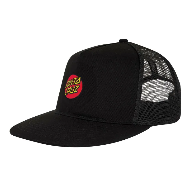 Santa Cruz Cruz Embroidered Trucker Hat - Black made by Santa Cruz Skateboards
