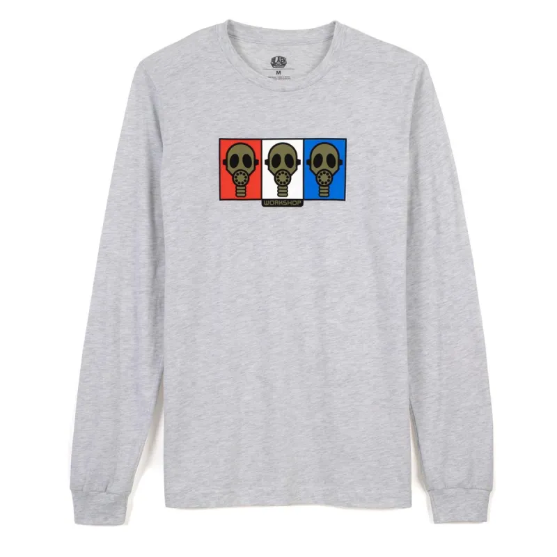 Alien Workshop Gas Mask Long Sleeve T-Shirt - Heather Gray made by CCS