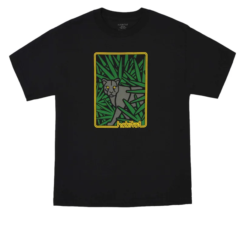 Habitat Night Cat T-Shirt - Black made by CCS