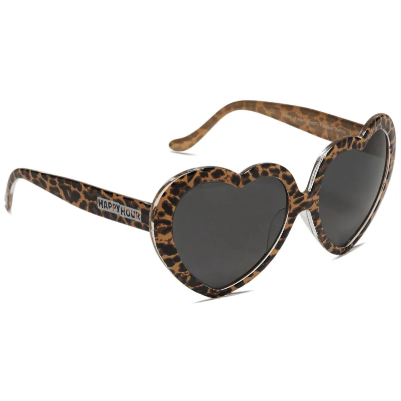 Happy Hour Heart On Sunglasses - Leopard/Delfino made by CCS