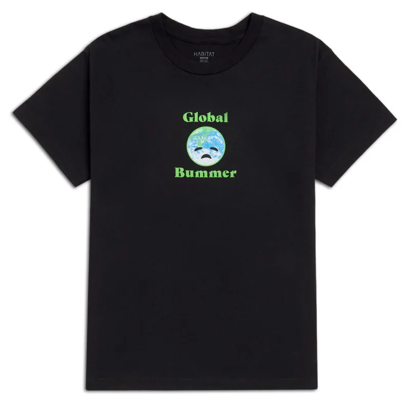 Habitat Global Bummer T-Shirt - Black made by CCS