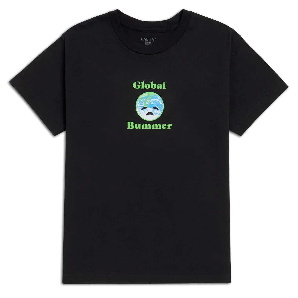 Habitat Global Bummer T-Shirt - Black sold by CCS