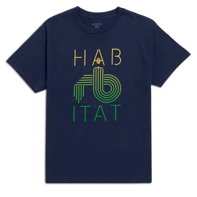 Habitat Stencil Soar T-Shirt - Navy made by CCS