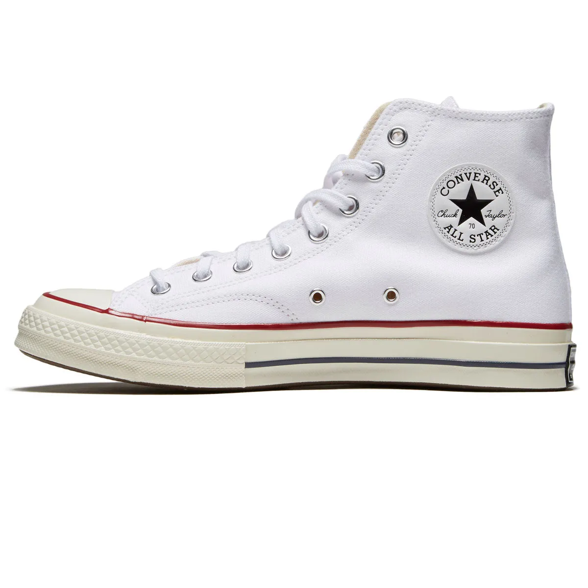 Converse Chuck 70 Hi Shoes - White/Garnet/Egret sold by CCS product image thumbnail 2