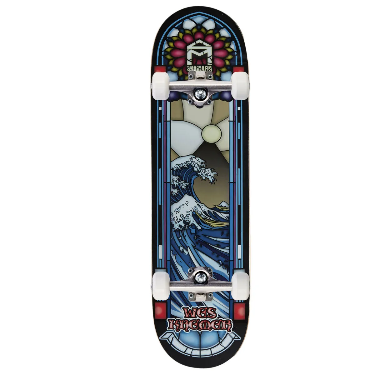 Sk8 Mafia Stained Glass Kremer Skateboard Complete - 8.50" sold by CCS