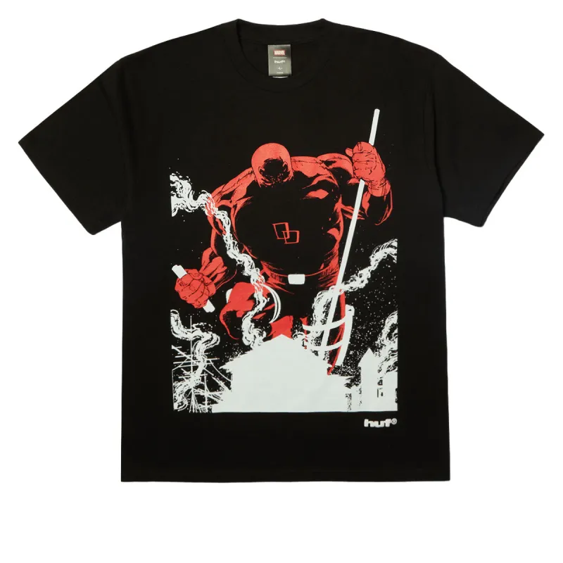HUF x Marvel Without Fear T-Shirt - Black made by HUF