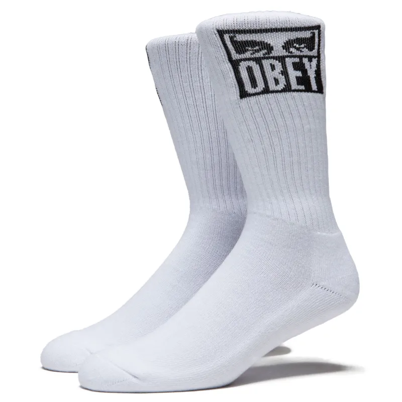 Obey Eyes Icon Socks - White made by Obey