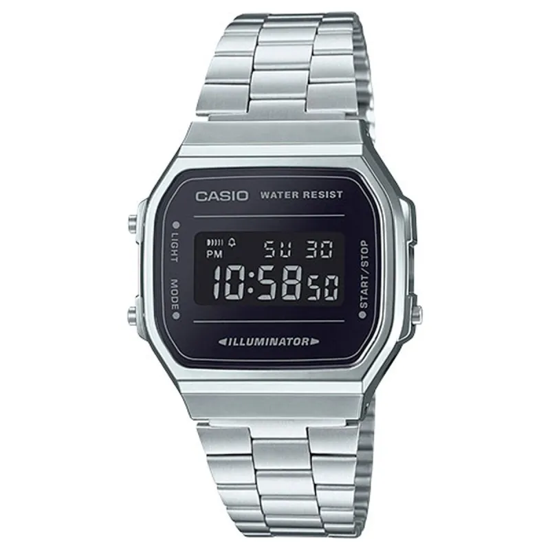 Casio A168 Watch - Black made by G-Shock
