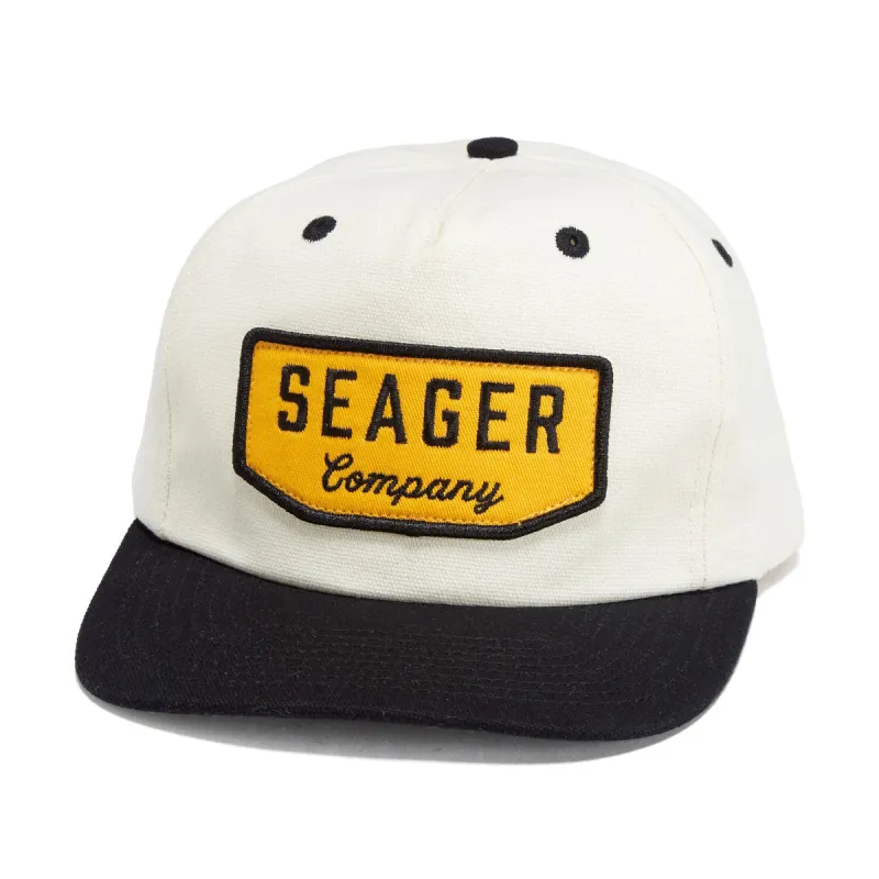 Seager Wilson Snapback Hat - Vintage White made by Seager