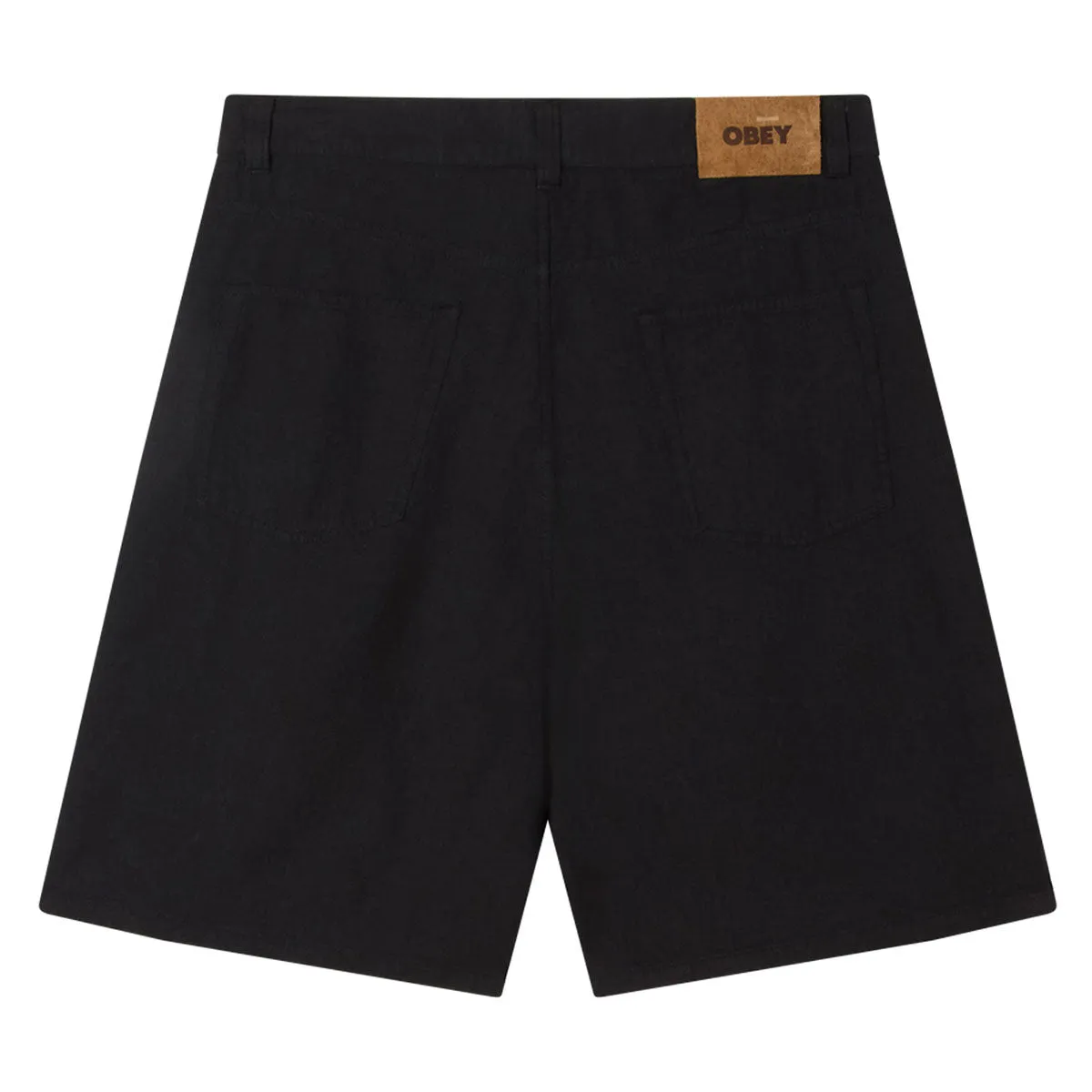 Obey Baggy Linen Devin Shorts - Black sold by CCS product image thumbnail 2