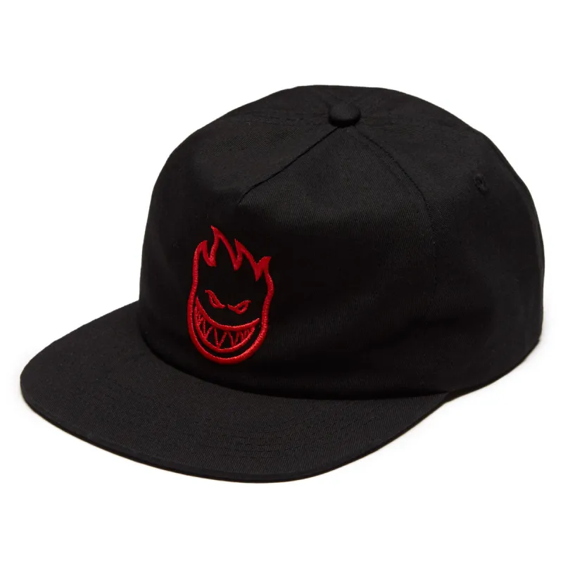 Spitfire Bighead Snapback Hat - Black/Red made by CCS