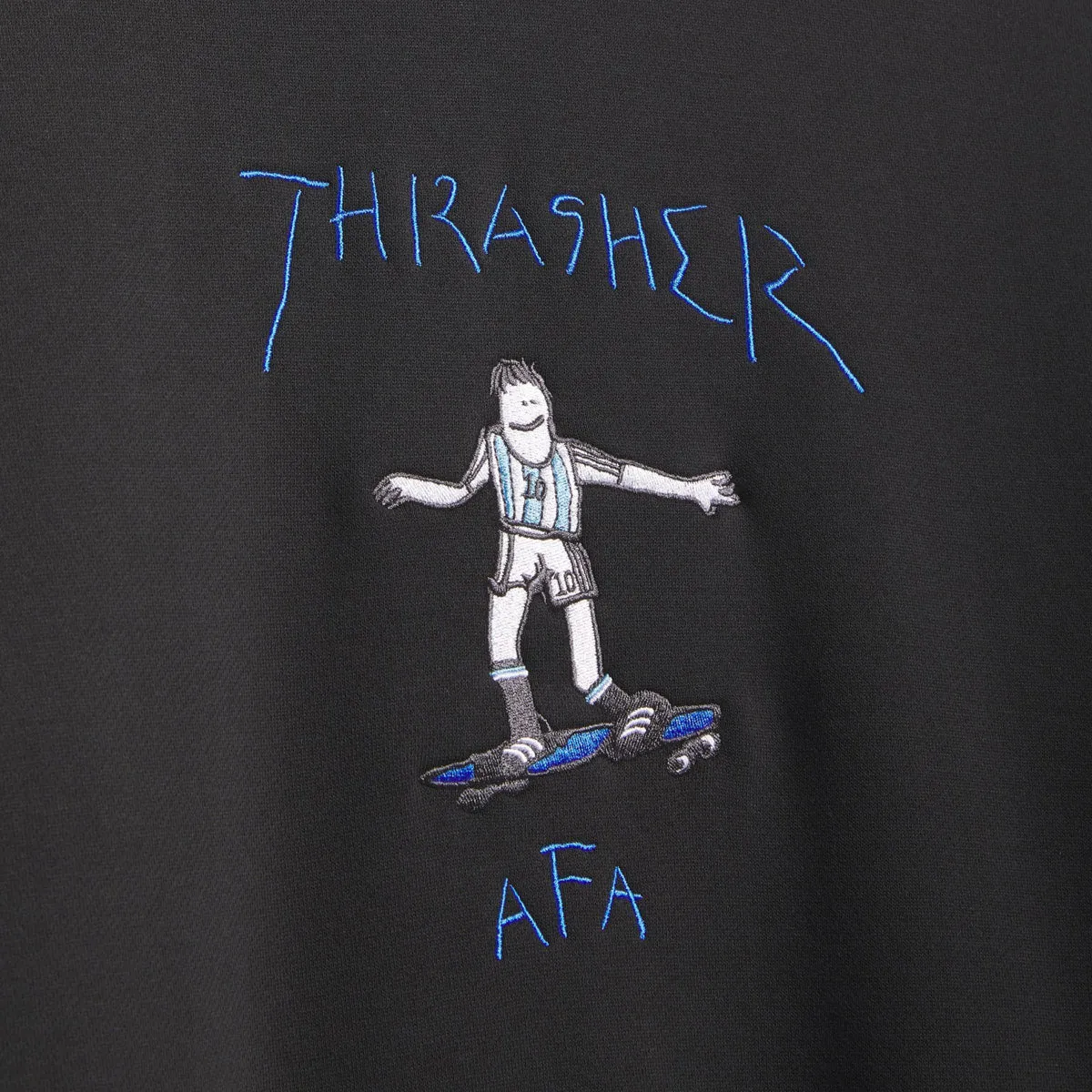 Adidas x Thrasher x AFA Crew Sweatshirt - Black sold by CCS product image thumbnail 4