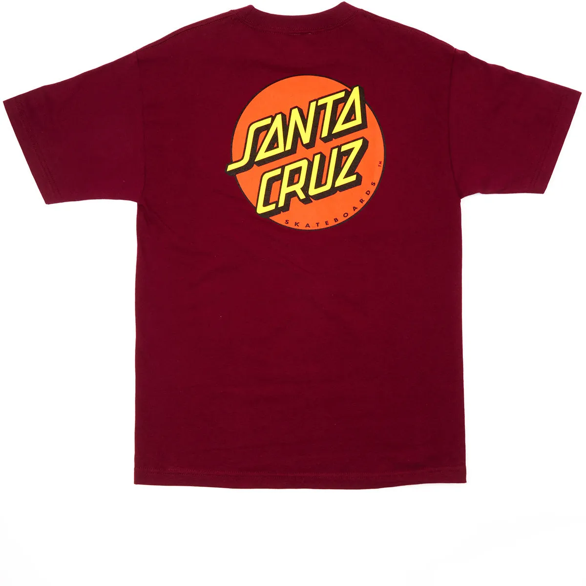 Santa Cruz Classic Dot T-Shirt - Burgundy sold by CCS