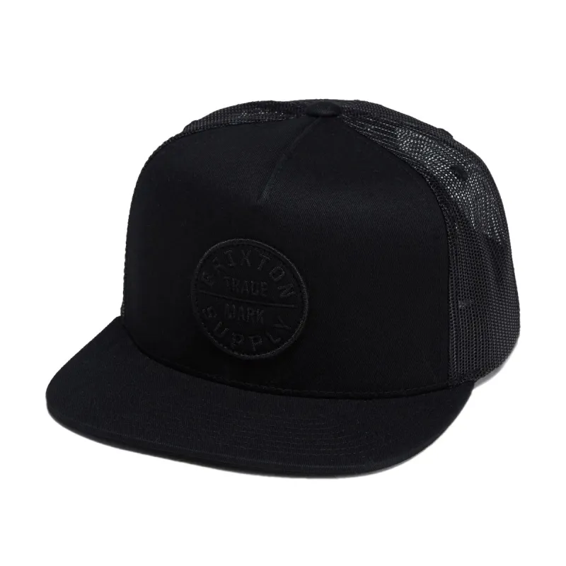 Brixton Oath Mp Trucker Hat - Black/Black/Black made by Brixton