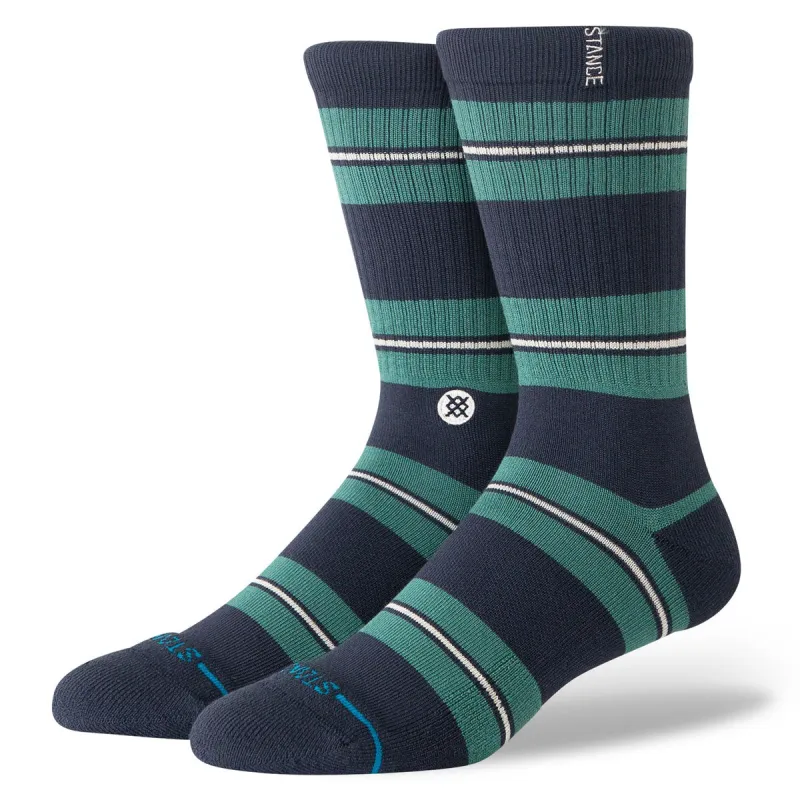 Stance Caesar Stripe Crew Socks - Green made by Stance