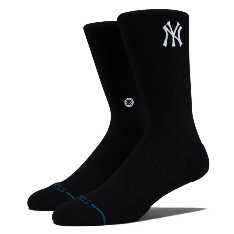 Stance New York Yankees Crest Socks - Black made by Stance