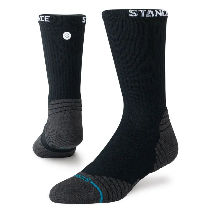 Stance Golf Ribbed Mid Crew Socks - Black made by Stance
