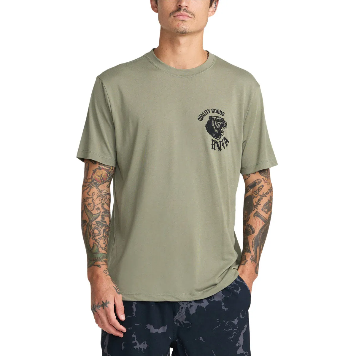RVCA Big Cat T-Shirt - Army sold by CCS product image thumbnail 3