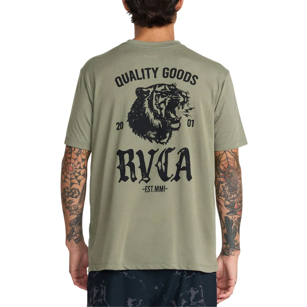 RVCA Big Cat T-Shirt - Army sold by CCS product image thumbnail 4