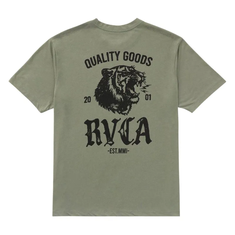 RVCA Big Cat T-Shirt - Army made by RVCA