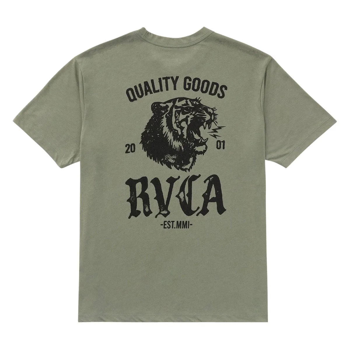 RVCA Big Cat T-Shirt - Army sold by CCS