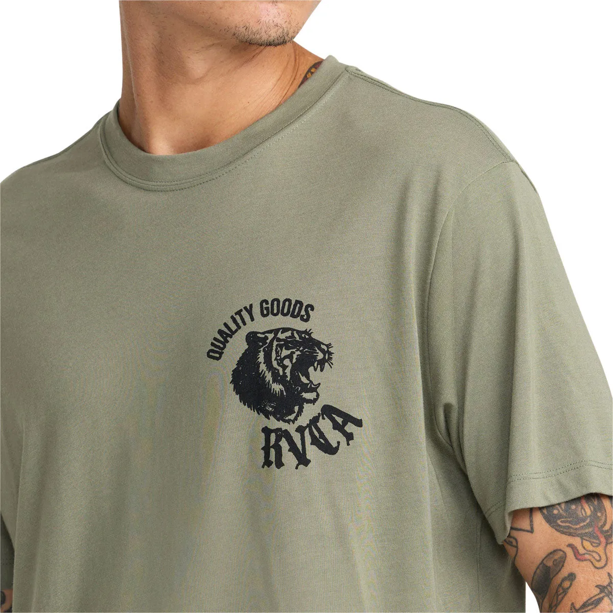 RVCA Big Cat T-Shirt - Army sold by CCS product image thumbnail 5