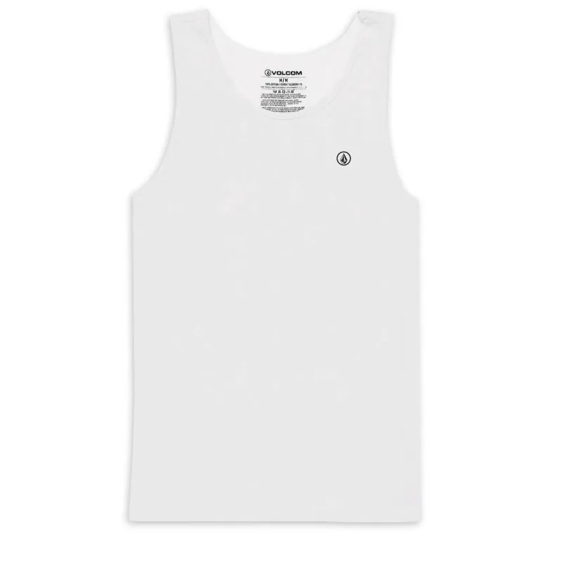 Volcom Solid Heather Tank Top - White made by Volcom