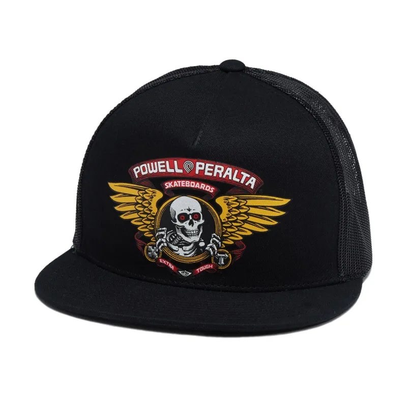 Powell-Peralta Winged Ripper Trucker Hat - Black made by Powell-Peralta