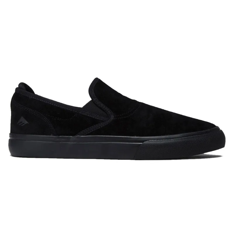 Emerica Wino G6 Slip-On Shoes - Black/Black/Black made by Emerica