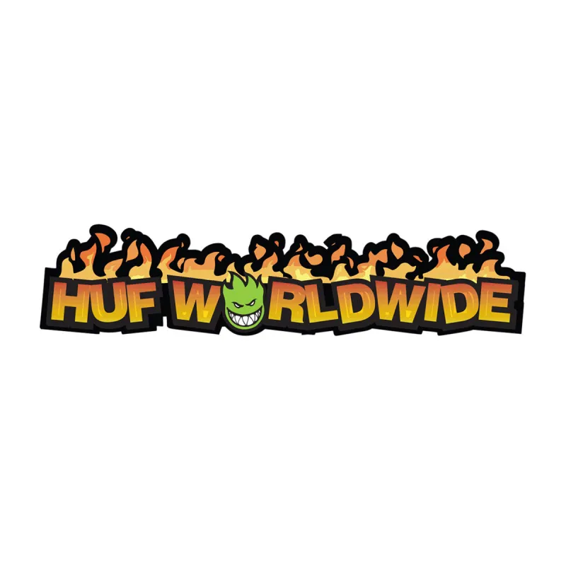 HUF x Spitfire In Flames Sticker - Multi made by HUF