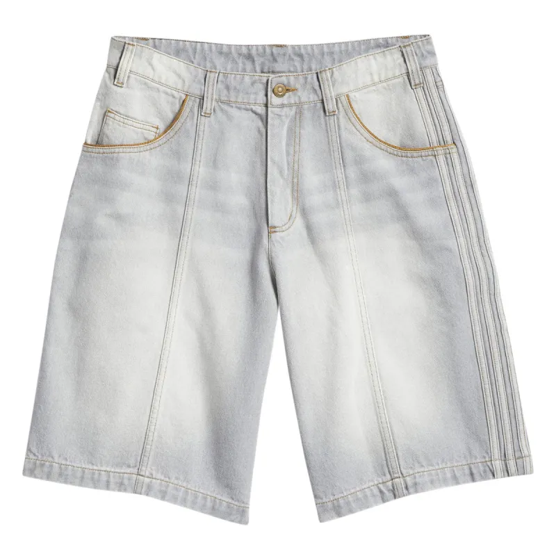 Adidas Tyshawn Washed Denim Shorts - Grey made by Adidas