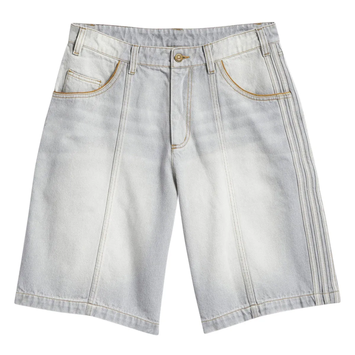Adidas Tyshawn Washed Denim Shorts - Grey sold by CCS