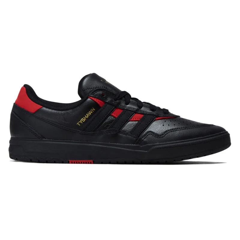 Adidas Tyshawn II Shoes - Core Black/Core Black/Better Scarlet made by Adidas