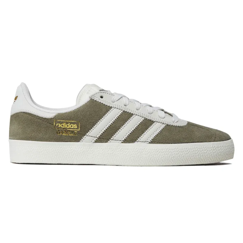 Adidas Gazelle ADV Shoes - Olive Strata/Chalk White/Gold Metallic made by Adidas