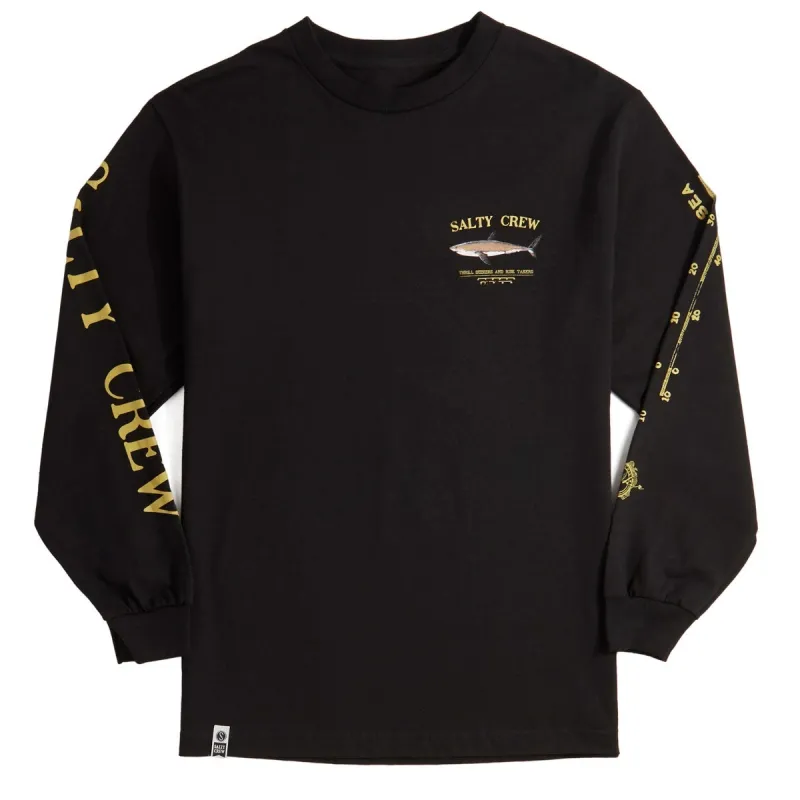 Salty Crew Bruce Long Sleeve T-Shirt - Black made by Salty Crew