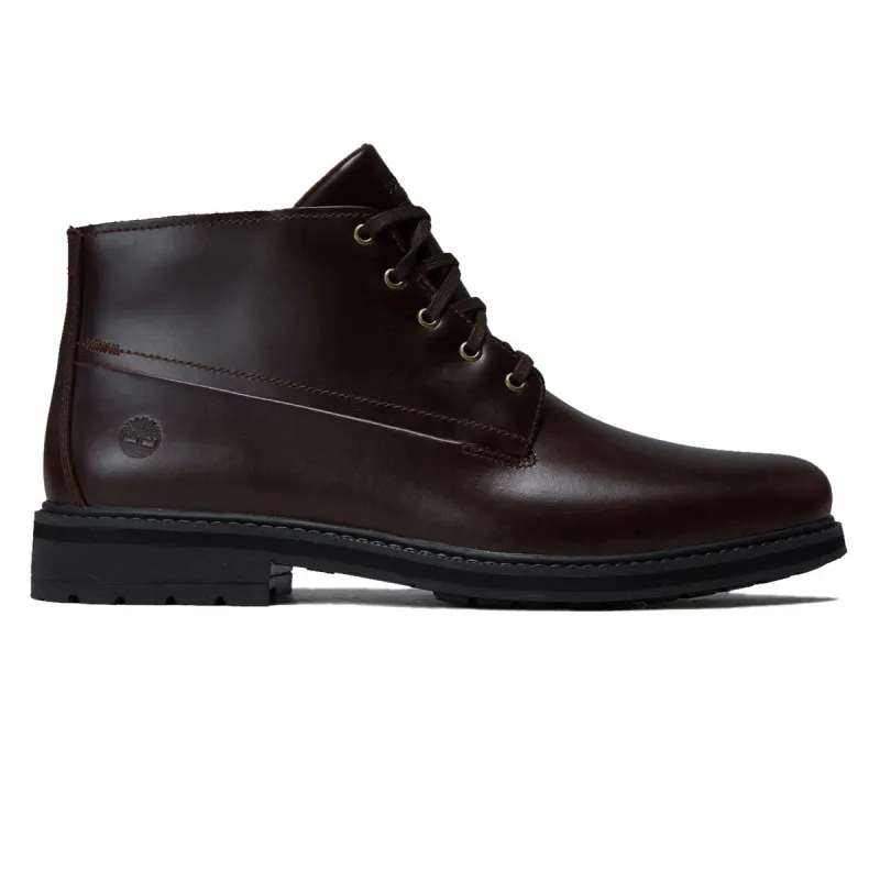 Timberland Stormbucks Mid Waterproof Chukka Boots - Dark Brown Full Grain made by Timberland
