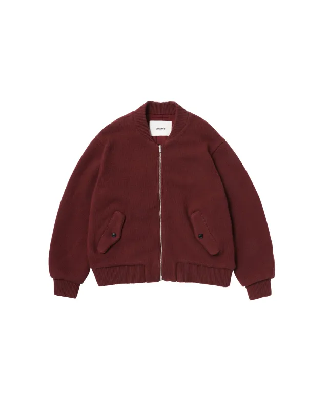 Knitted Bomber Jacket made by Vowels