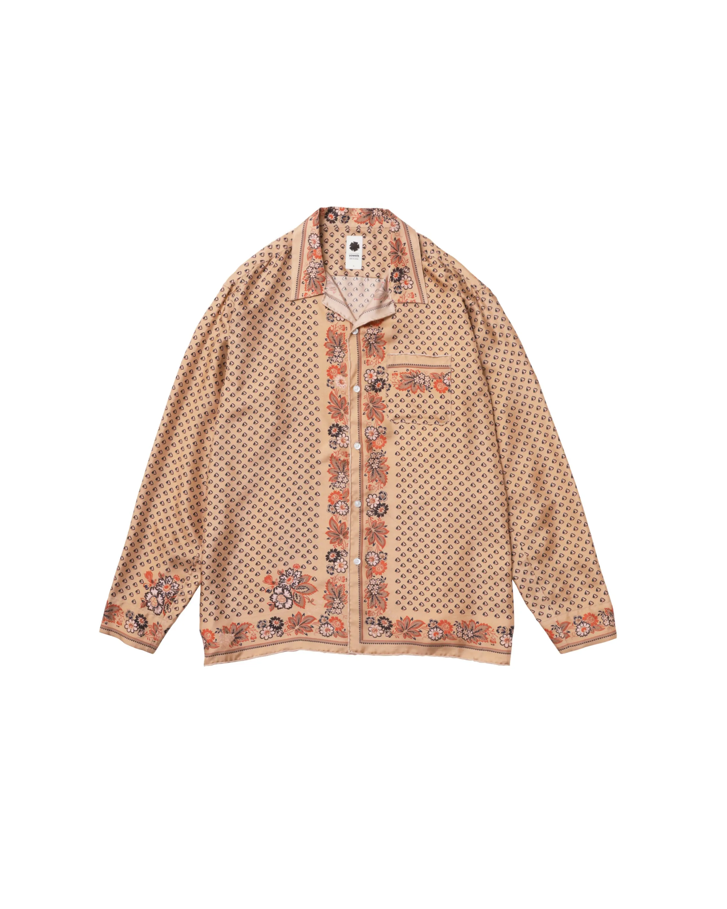 Longsleeve Silk Scarf Shirt sold by Vowels product image thumbnail 3